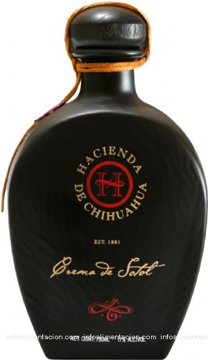 crema de sotol hacienda de chihuahua.