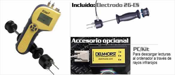 Medidor Umidade Madeira Delmhorst F-6 | Sonda 10" | Analógico 13-40%
